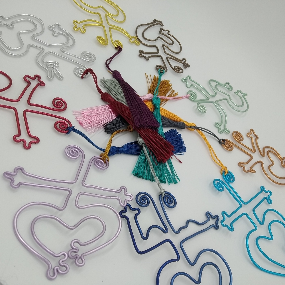 🎄 Coqui Frog Bookmarks  - Handmade Wire Wrapped